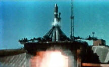 Старт ракеты-носителя "Восток-1".